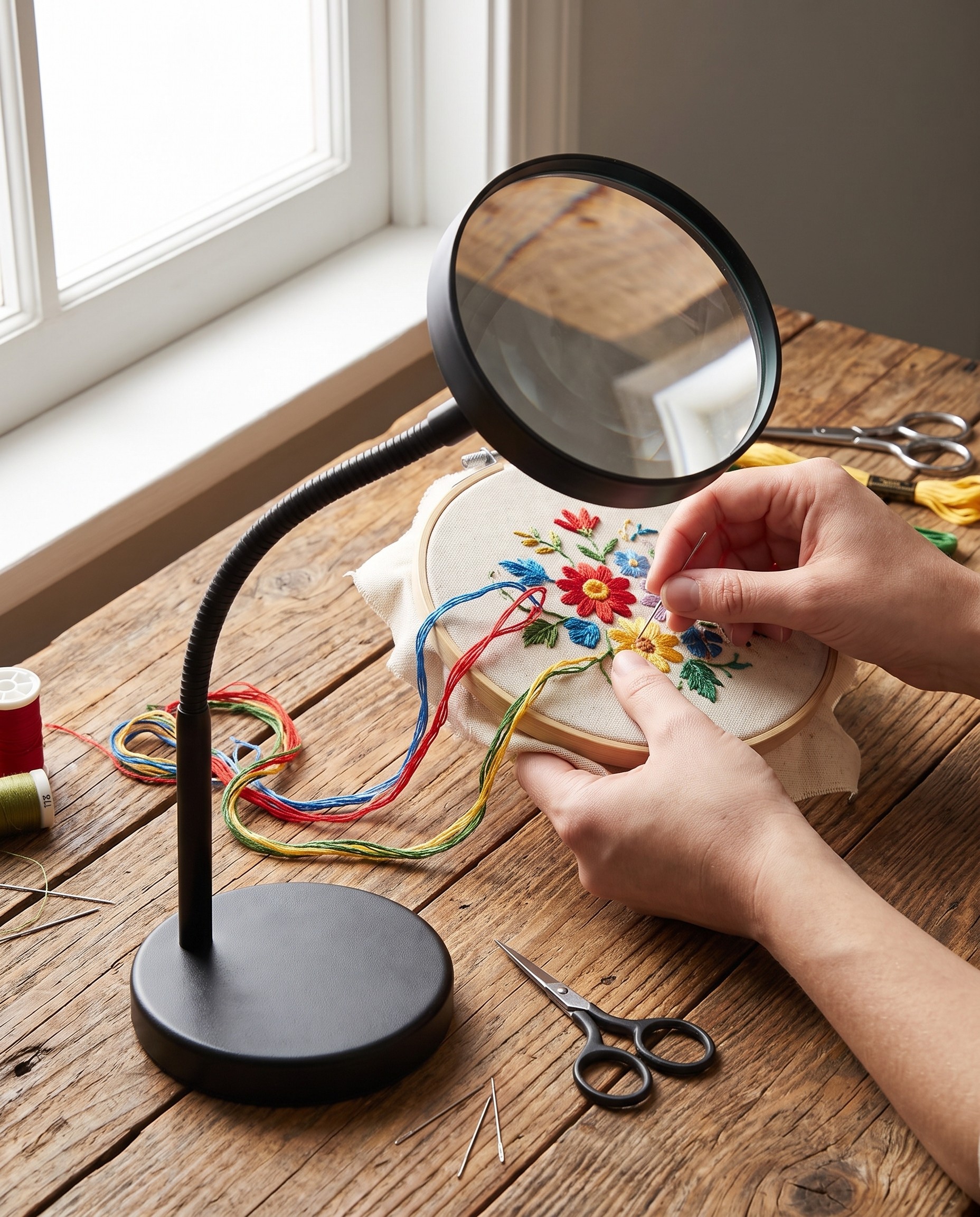 Loupes & Lenses: one of the shelf's products in use
